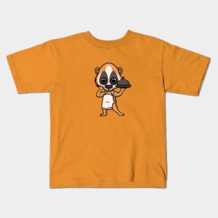 cute slow loris chef Kids T-Shirt